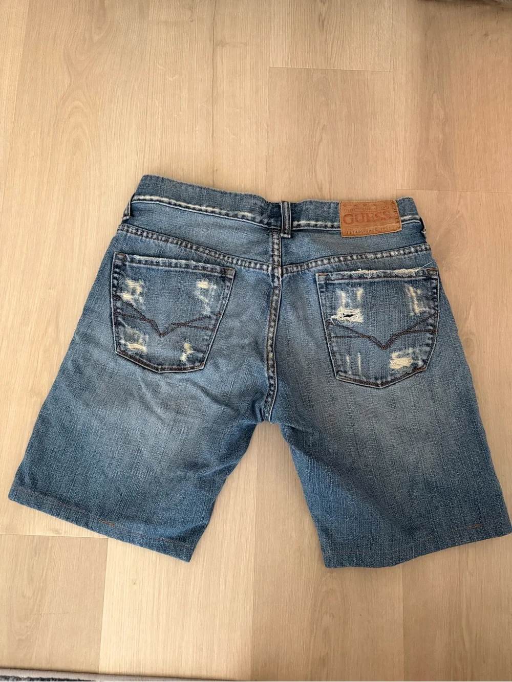 Y2K Men's Distressed Denim Jorts